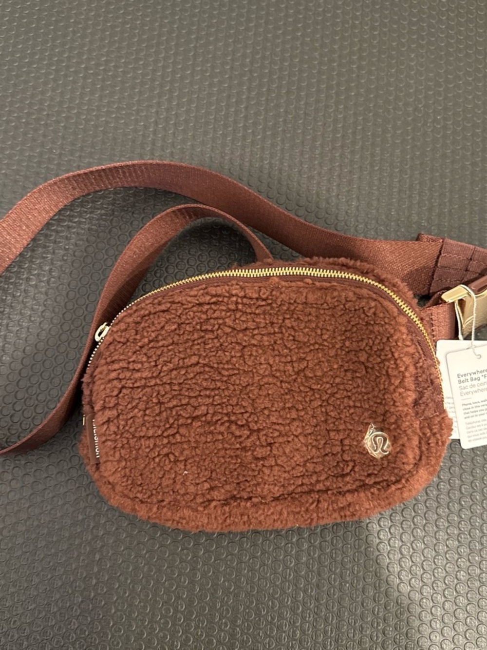 lululemon athletica Brown Sherpa Crossbody Belt Bag